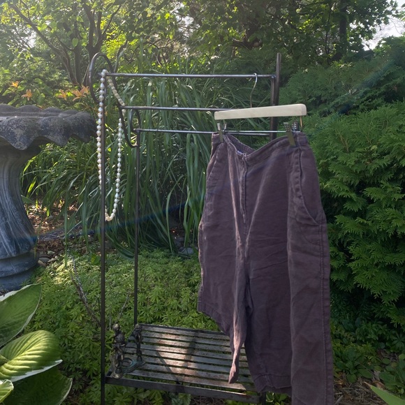 L.L. Bean Brown Linen Shorts - Picture 1 of 4